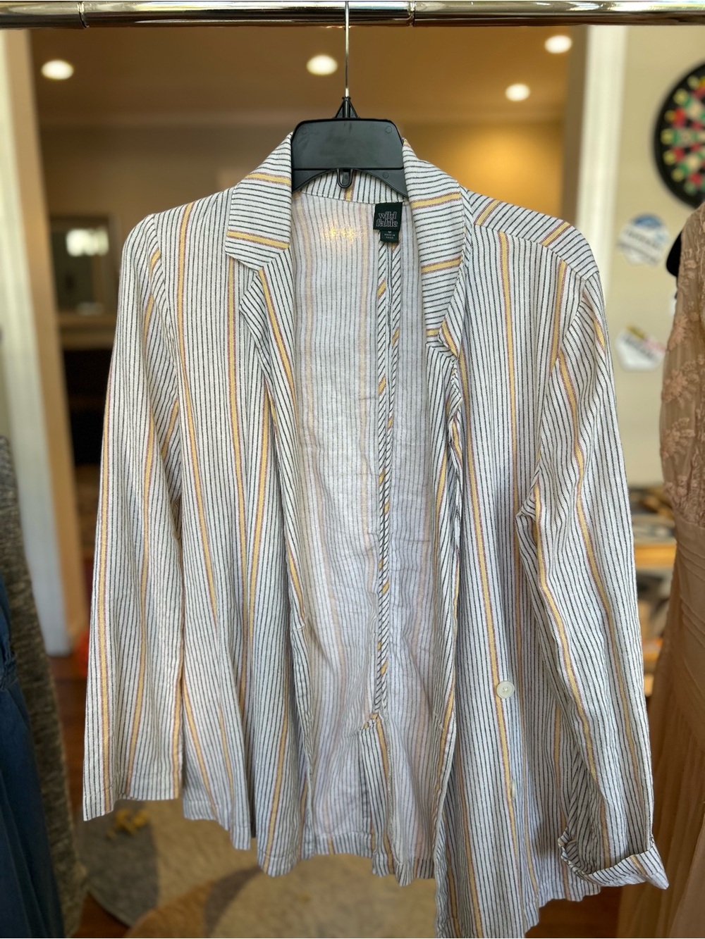 Wild Fable women's lightweight striped blazer in size Medium